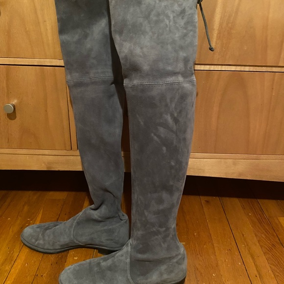 Stuart Weitzman Lowland over the knee suede boots - Picture 6 of 11